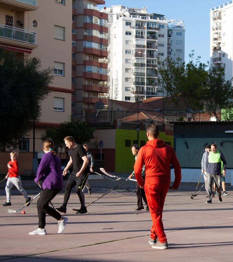 Katulätkän pelaajia Fuengirolassa