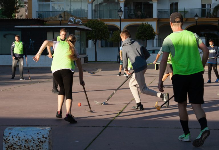 Katulätkän pelaajia Fuengirolassa
