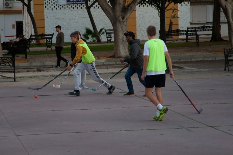Katulätkän pelaajia Fuengirolassa